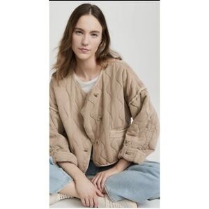 #1643 Free People Gwynnie Quilted Jacket Women's Size Medium